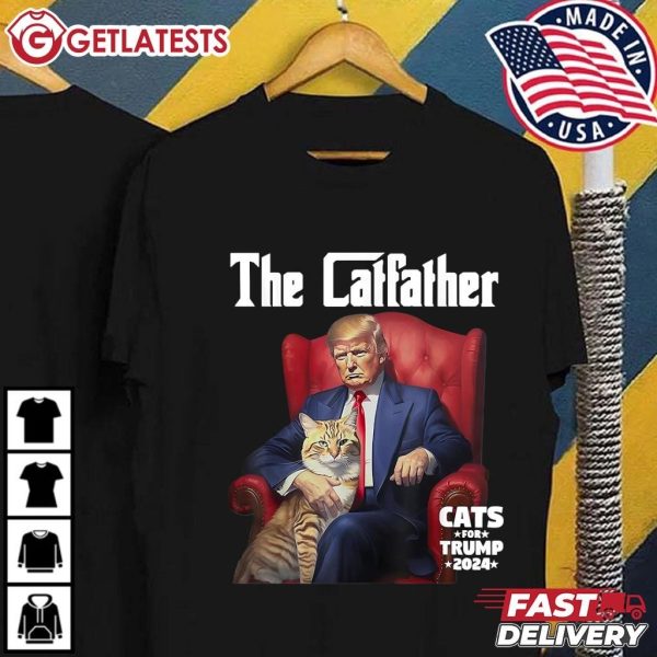 The Catfather Cats For Trump 2024 T Shirt (2)