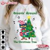 Pete The Cat Groovin Around the Christmas Tree Christmas T Shirt (1)