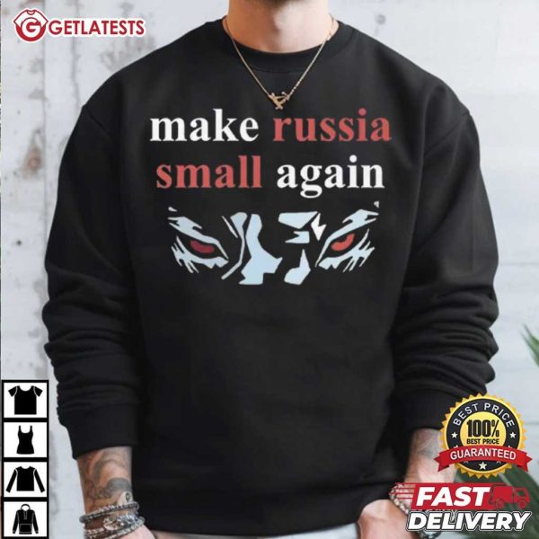 Make Russia Small Again Wolf Marks T Shirt (1)