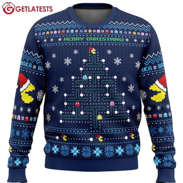 Pac Man Merry Christmas Ugly Sweater (3)