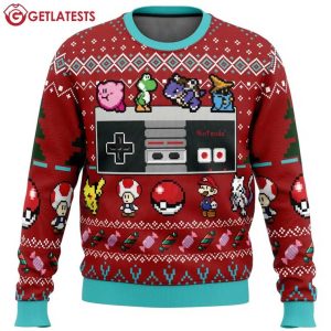 Nintendo Controller Ugly Christmas Sweater (1)