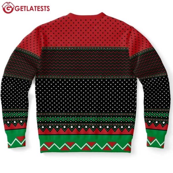 Santa Claus Ask Your Mom If I'm Real Ugly Christmas Sweater (4)