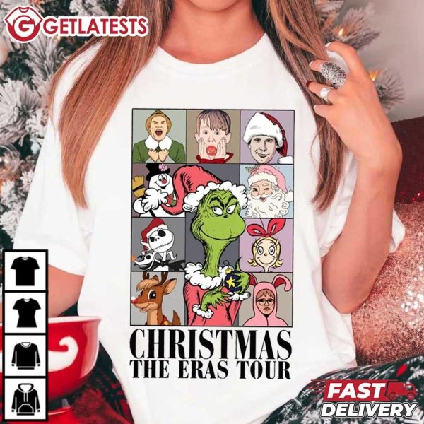 Christmas The Eras Tour Christmas Movie T Shirt (4)