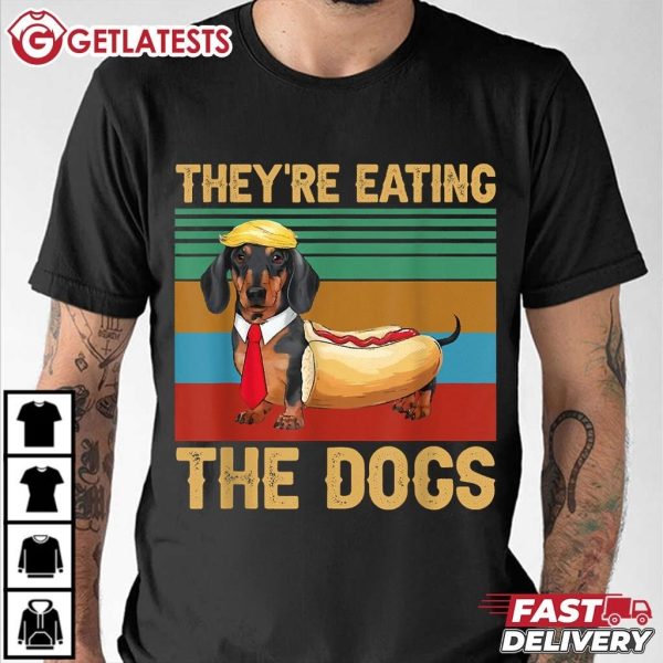 Trump They're Eating The Dog Vintage Style T Shirt (2)