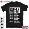 Roofer Hourly Rate Roofing Union Funny Roof Men Construction T Shirt (2)