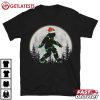 Bigfoot Santa Christmas Tree Lights Funny Xmas T Shirt (2)