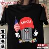 Trump MAGA Garbage Can American Flag Funny T Shirt (3)