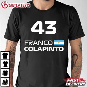 Franco Colapinto Races Formula Argentina Racing T Shirt (2)