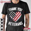 Thank You Veterans Patriotic American Flag Veterans Day 2024 T Shirt (2)