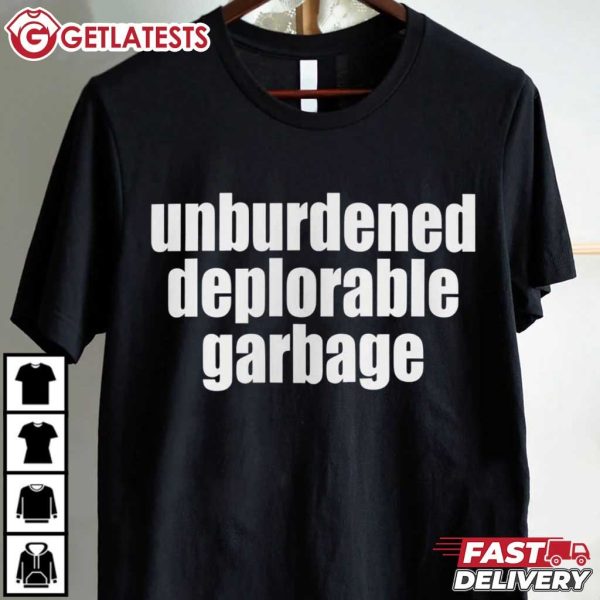 Trump Unburdened Deplorable Garbage Trump Garbage Truck T Shirt (2)