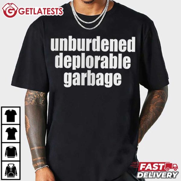 Trump Unburdened Deplorable Garbage Trump Garbage Truck T Shirt (3)