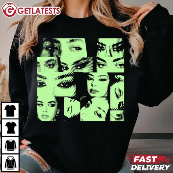 Charli XCX Eyes Face Y2K For Sweat Tour 2024 Music T Shirt (1)