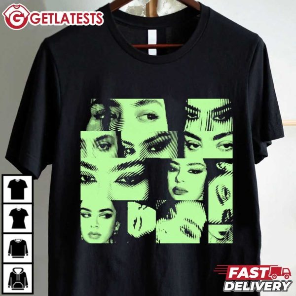 Charli XCX Eyes Face Y2K For Sweat Tour 2024 Music T Shirt (2)