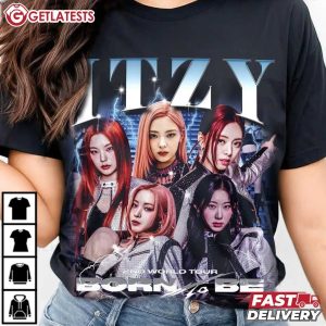 Itzy Born To Be 2ND World Tour Kpop Music T Shirt