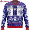 Doctor Who Wibbly Wobbly Timey Wimey Ugly Christmas Sweater (1)