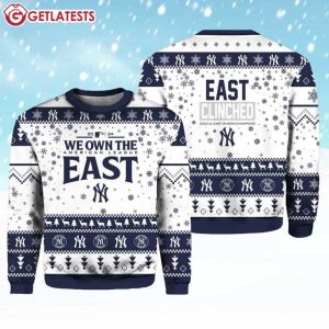 Yankees We Own The American League East Al East Division Champions Ugly Christmas Sweater (2)