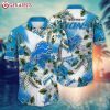 Detroit Lions NFL Flower Floral Hawaiian Shirt