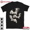 Three Bats Vintage Graphic Gothic T Shirt (2)