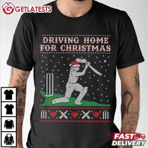 Cricket Driving Home For Christmas T Shirt (3)