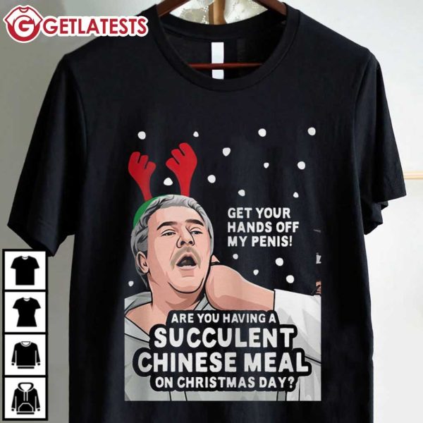 Democracy Manifest Get Your Hands Off My Pennis Succulent Chinese Meal Funny Christmas T Shirt (2)