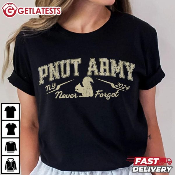 Pnut Army Never Forget Peanut Squirrel T Shirt (1)