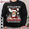 Reindeer Go Tell It On The Mountain That Jesus Christ Is Born Christmas T Shirt (2)