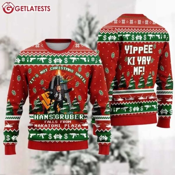 Hans Gruber Nakatomi Plaza Die Hard Ugly Sweater (2)