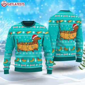 Dachshund Christmas Lights Dog Lovers Ugly Sweater