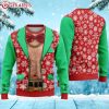 Faux Real Bad Santa Ugly Christmas Sweater