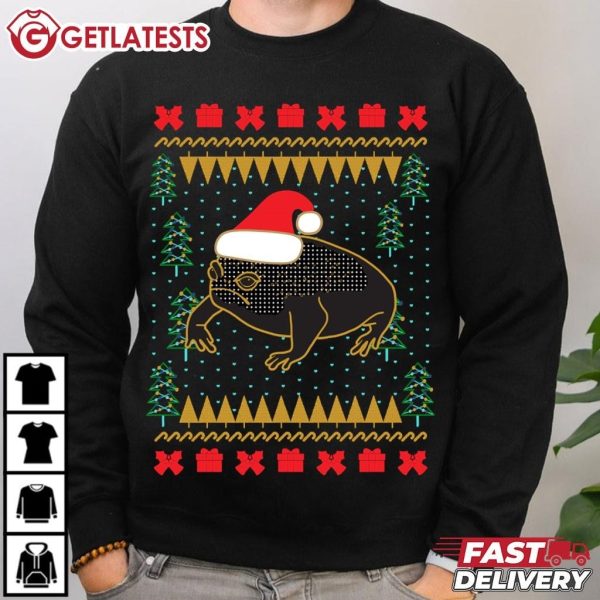 Black Desert Rain Frog Santa Hat Christmas T Shirt (2)