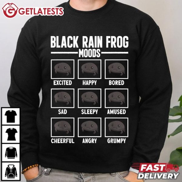 Black Rain Frog Moods Black Desert Rain Frog T Shirt (2)