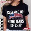 Cleaning Up Four Years of Crap Funny Trump Garbage Truck T Shirt (1)