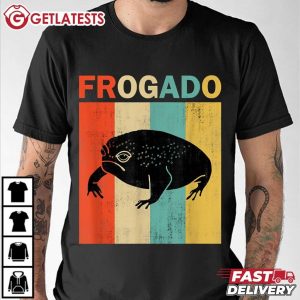 Frogado Black Desert Rain Frog Retro Vintage Style T Shirt (3)