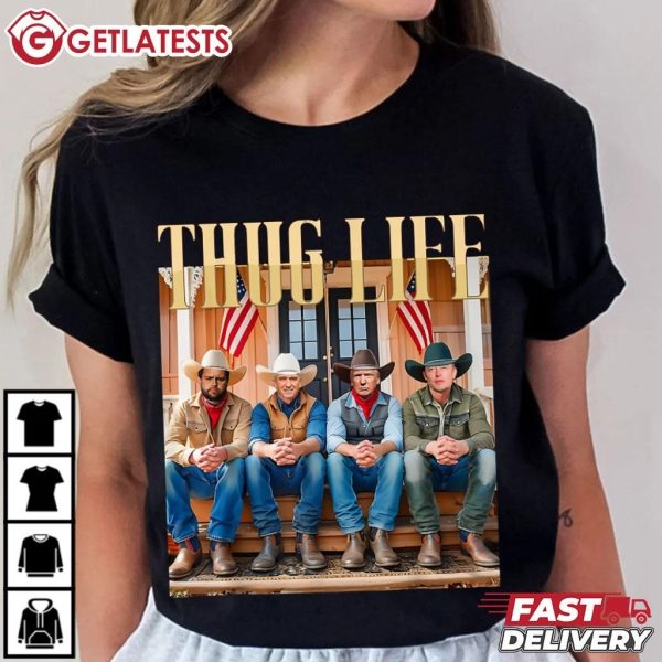 Thug Life Trump Vance Kennedy Elon T Shirt (1)