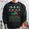 T Rex Eating Reindeer Jurassic Christmas T Shirt (1)