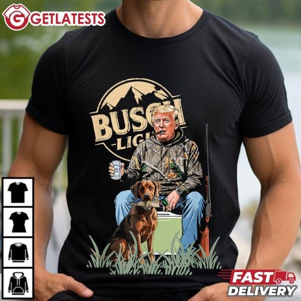 Trump Busch Light Hunting Duck T Shirt (1)