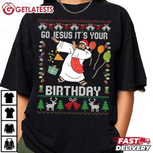 Go Jesus Its Your Birthday Christmas Dabbing Jesus Dab T Shirt (3)