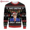 Trump Santa Make Christmas Great Again 2024 Ugly Sweater (2)