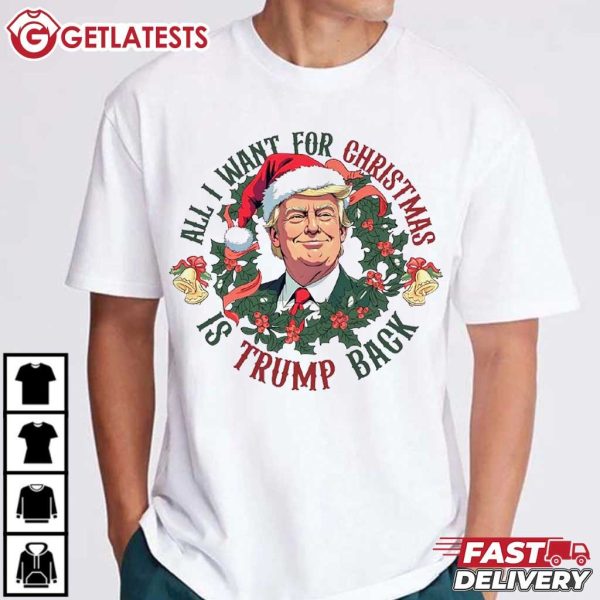 All I Want For Christmas Is Trump Back 2024 T Shirt (4)