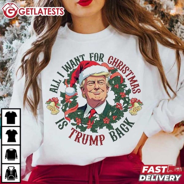 All I Want For Christmas Is Trump Back 2024 T Shirt (1)