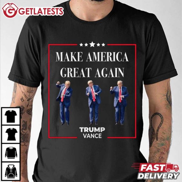 Trump Dancing Make America Great Again Trump Vance T Shirt (4)