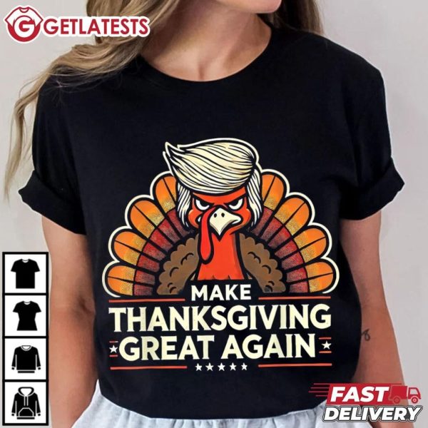 Trump Turkey Make Thanksgiving Great Again T Shirt (1)