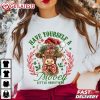 Have Yourself A Mooey Little Christmas Highland Cow Santa T Shirt (2)