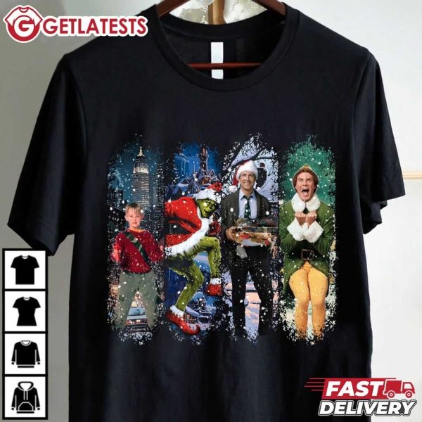 Christmas 90s Movies Merry Christmas T Shirt (2)