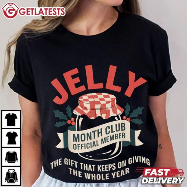 Jelly Month Club Official Member Funny Foodie Gift Idea T Shirt (1)