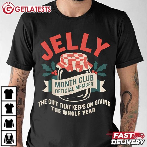 Jelly Month Club Official Member Funny Foodie Gift Idea T Shirt (2)