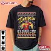 Turbo Man It's Turbo Time Ugly Christmas T Shirt (3)