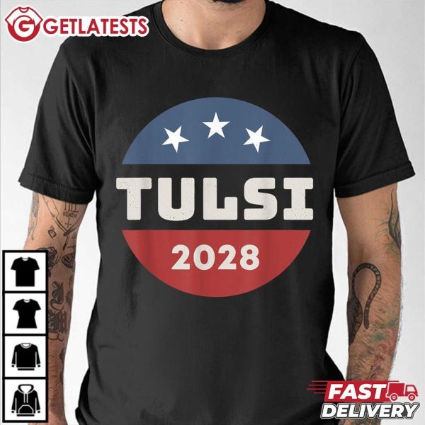 Tulsi Gabbard 2028 For President Campaign T Shirt (3)