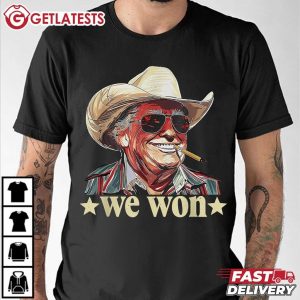 Western Trump We Won Cowboy T Shirt (3)