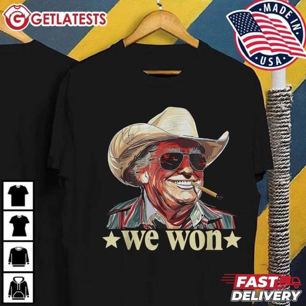 Western Trump We Won Cowboy T Shirt (2)